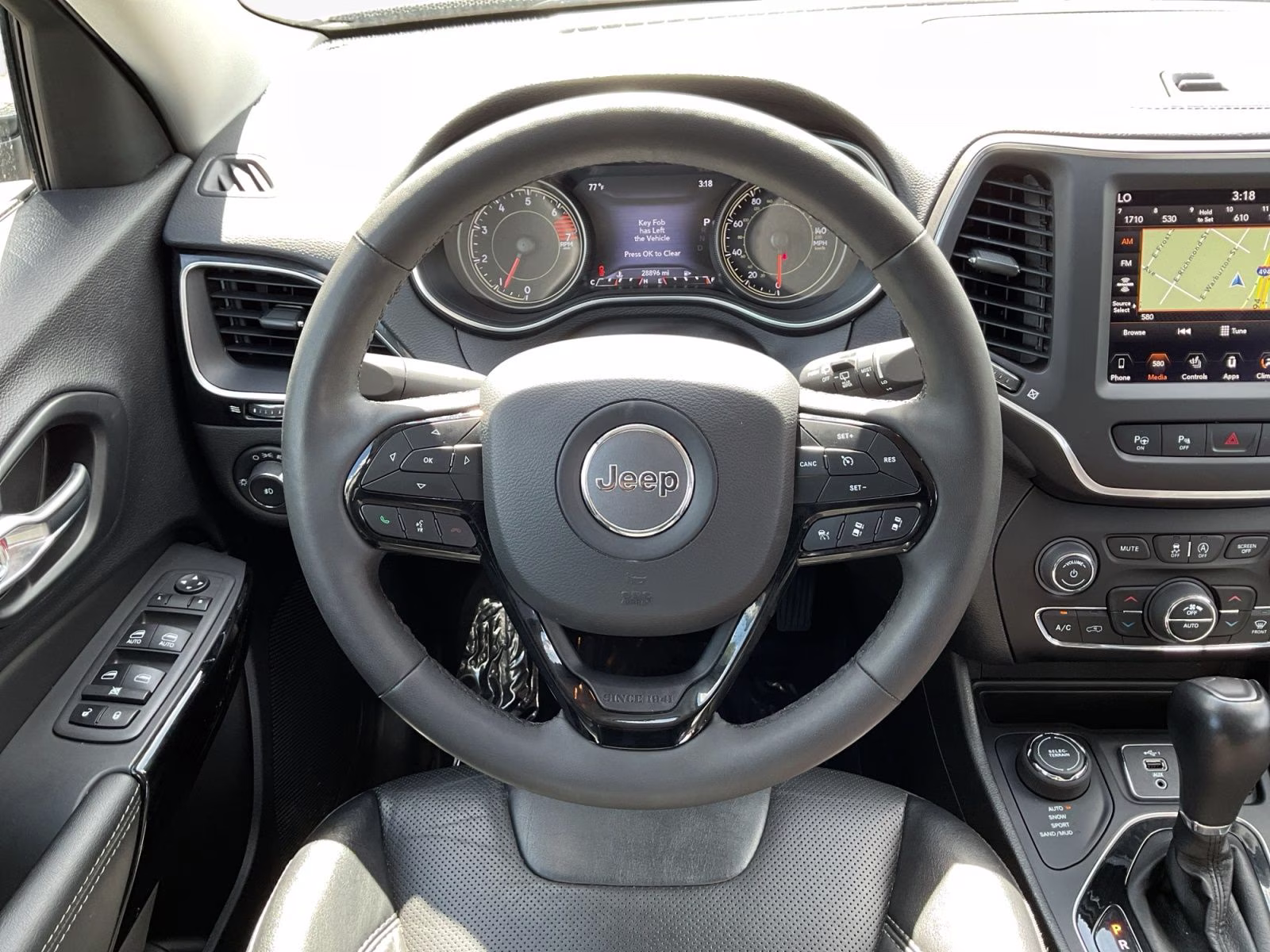 2023 Diamond Black Crystal Pearlcoat Jeep Cherokee Altitude 4X4 SUV