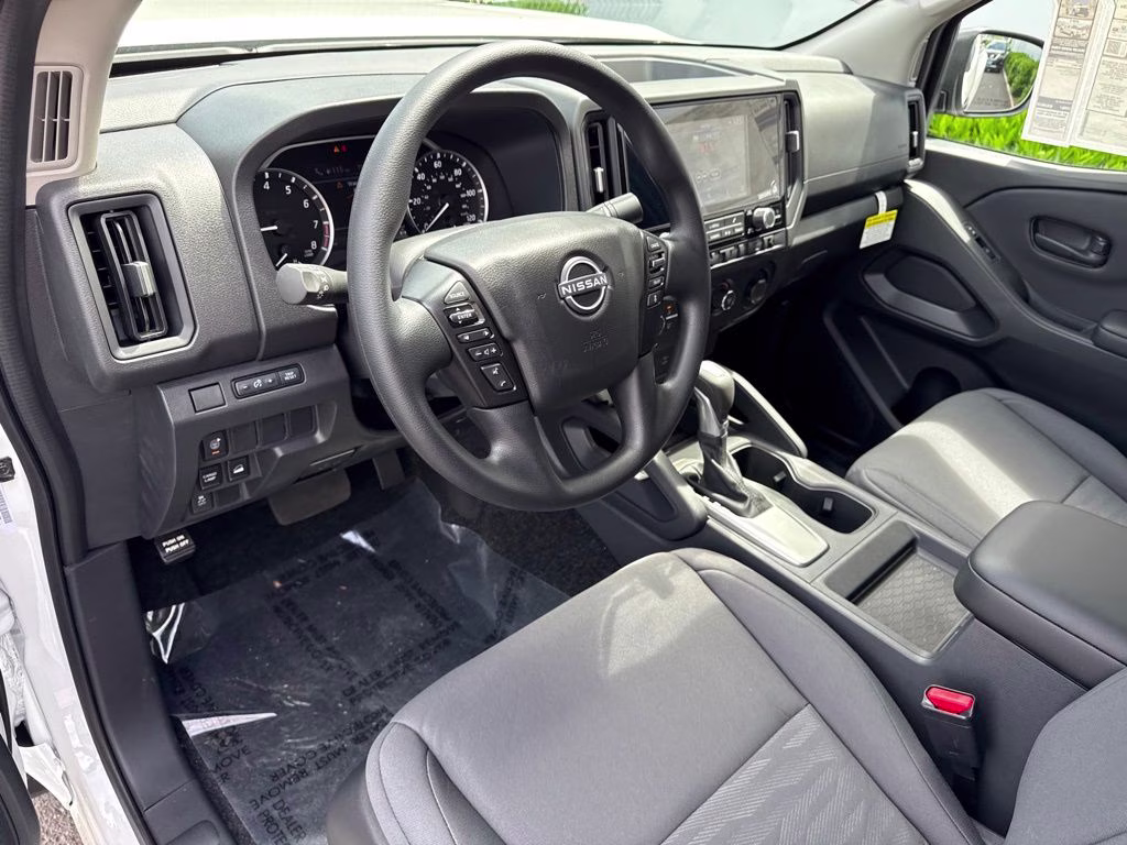 2026 Glacier White Nissan Frontier S 4X4 Truck