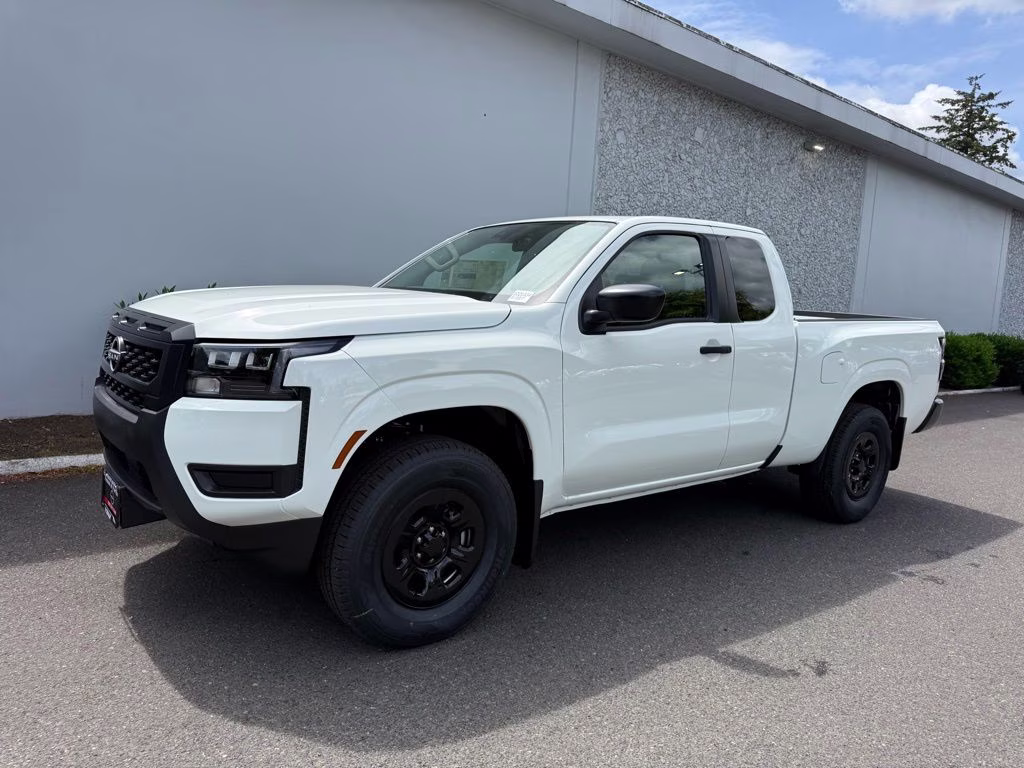 2026 Glacier White Nissan Frontier S 4X4 Truck
