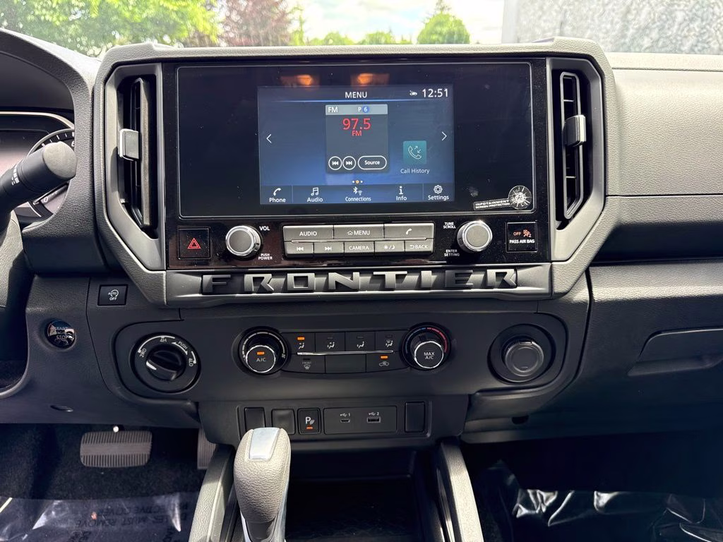 2026 Glacier White Nissan Frontier S 4X4 Truck