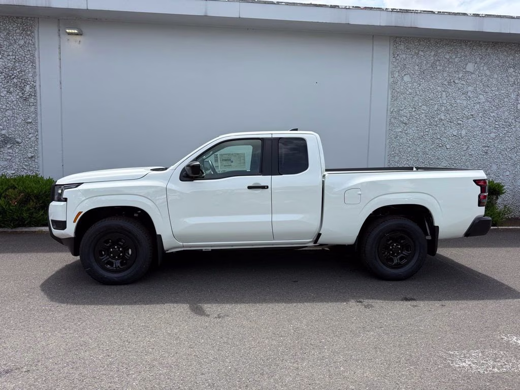 2026 Glacier White Nissan Frontier S 4X4 Truck