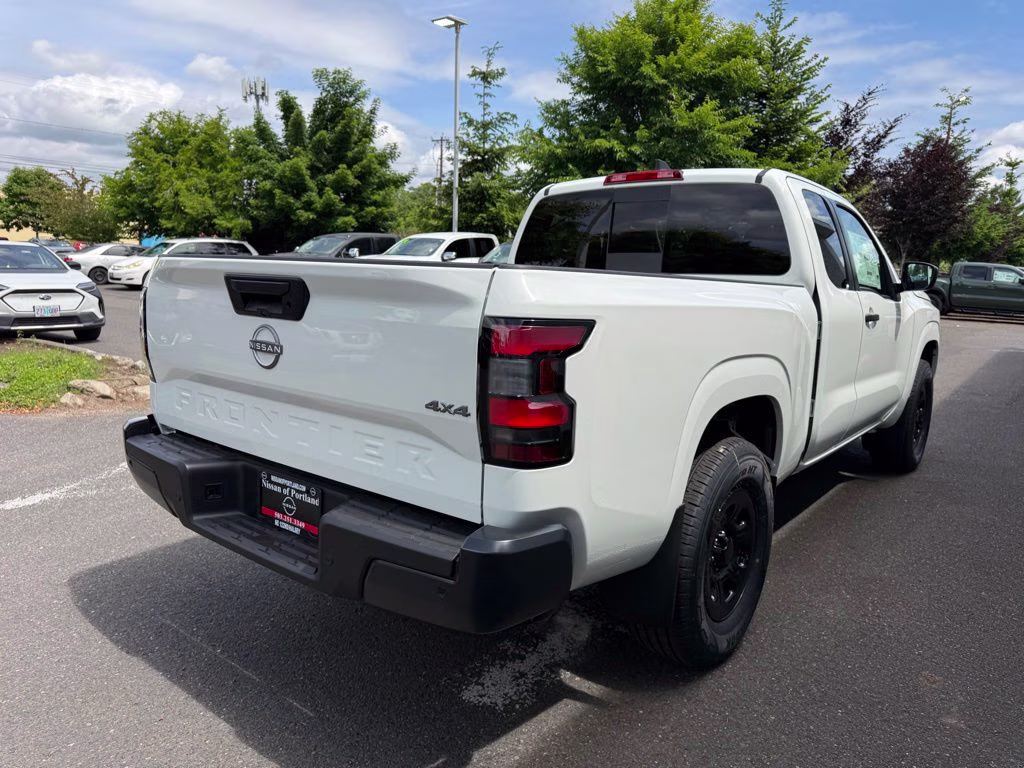 2026 Glacier White Nissan Frontier S 4X4 Truck