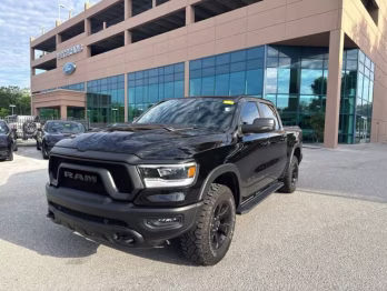 2024 Diamond Black Crystal Pearlcoat Ram 1500 Rebel Crew Cab Pickup 4X4 Truck