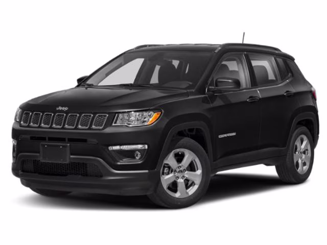 2019 Diamond Black Crystal Pearlcoat Jeep Compass Latitude 4X4 SUV