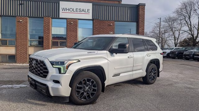 2025 White Toyota Sequoia Platinum 4X4 SUV