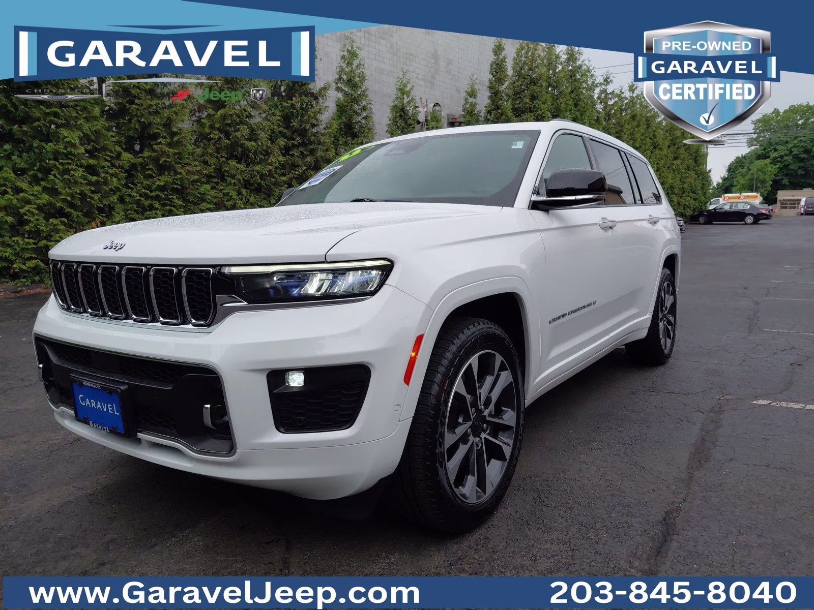 2023 Bright White Clearcoat Jeep Grand Cherokee L Overland 4X4 SUV