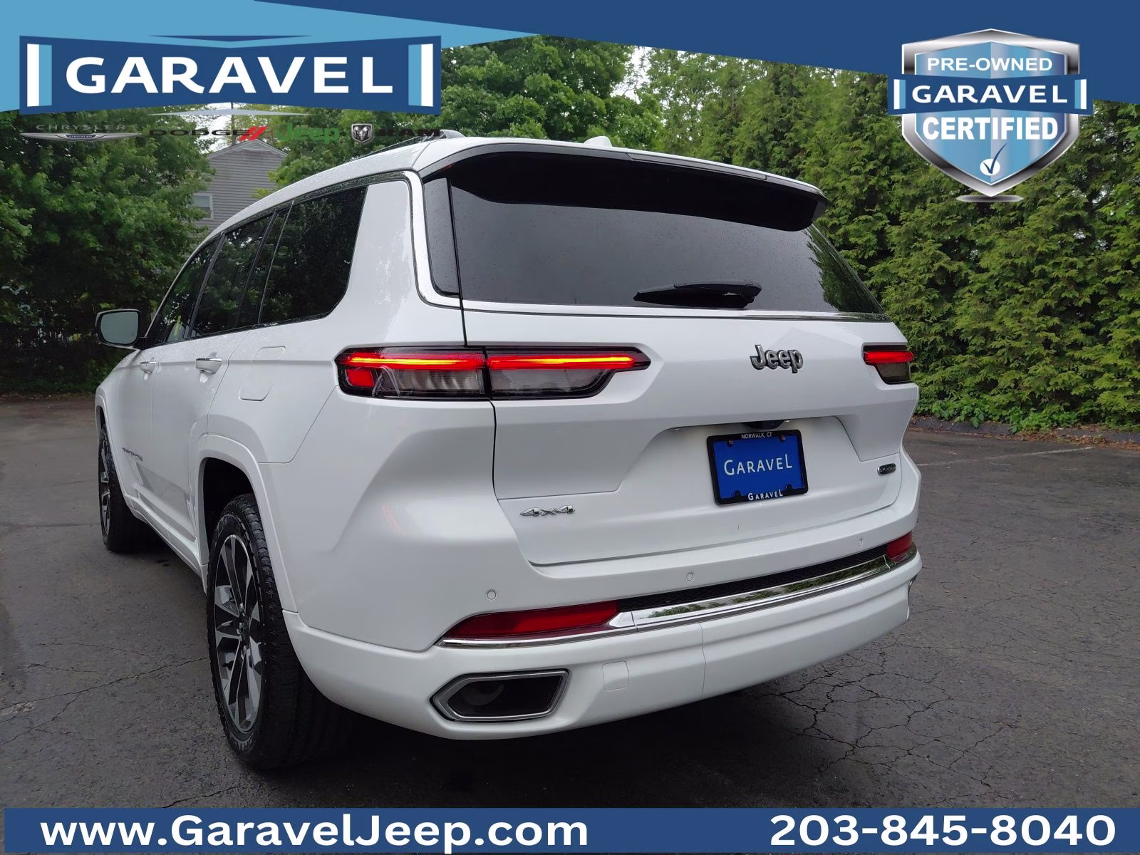 2023 Bright White Clearcoat Jeep Grand Cherokee L Overland 4X4 SUV