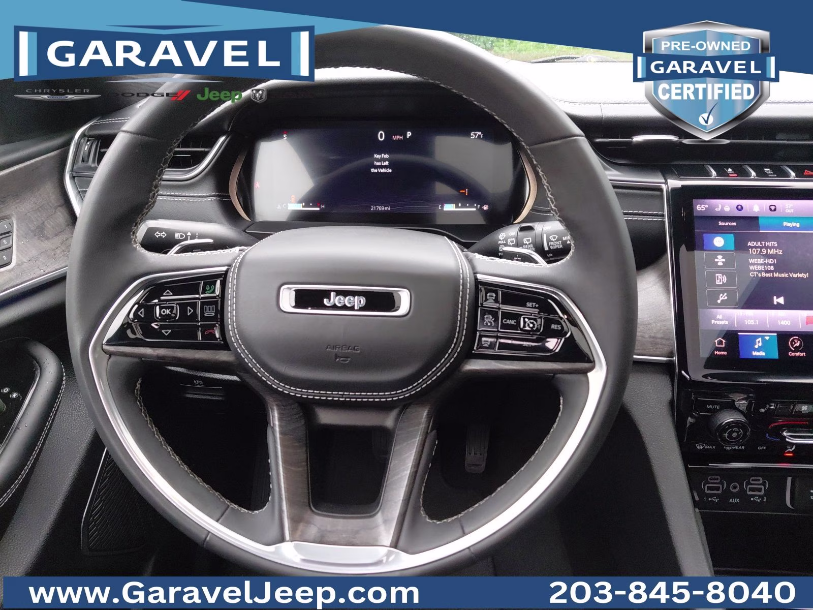 2023 Bright White Clearcoat Jeep Grand Cherokee L Overland 4X4 SUV