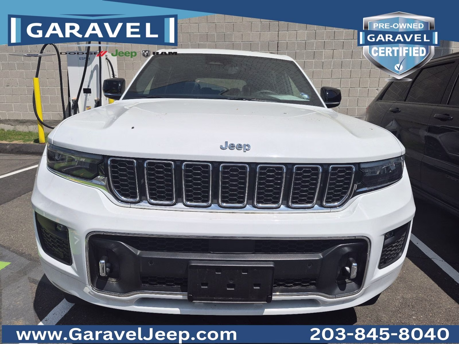 2023 Bright White Clearcoat Jeep Grand Cherokee L Overland 4X4 SUV