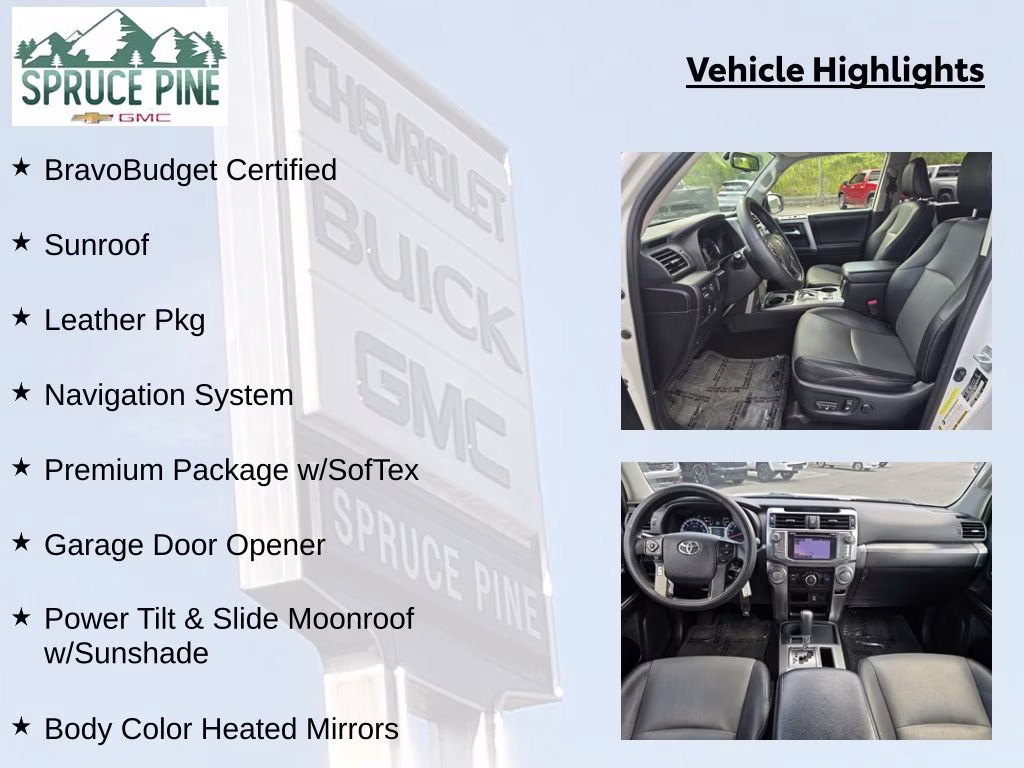 2016 Super White Toyota 4Runner SR5 Premium RWD SUV