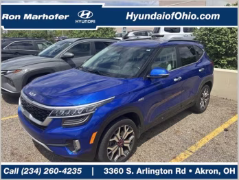 2022 Blue Kia Seltos SX AWD SUV