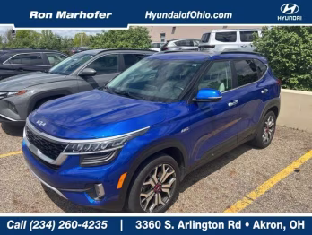 2022 Blue Kia Seltos SX AWD SUV