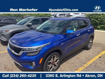 2022 Blue Kia Seltos SX AWD SUV