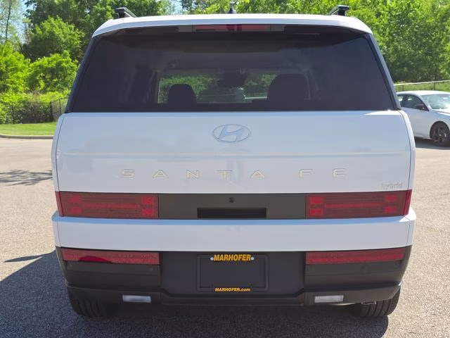 2026 Serenity White Hyundai Santa Fe Hybrid SEL FWD SUV