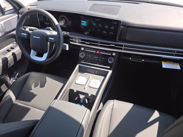 2026 Serenity White Hyundai Santa Fe Hybrid SEL FWD SUV