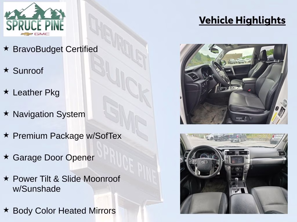 2016 Super White Toyota 4Runner SR5 Premium RWD SUV