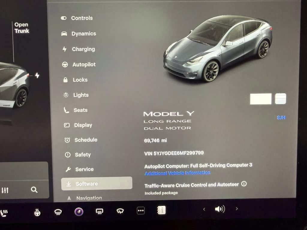 2021 Gray Tesla Model Y Long Range AWD SUV