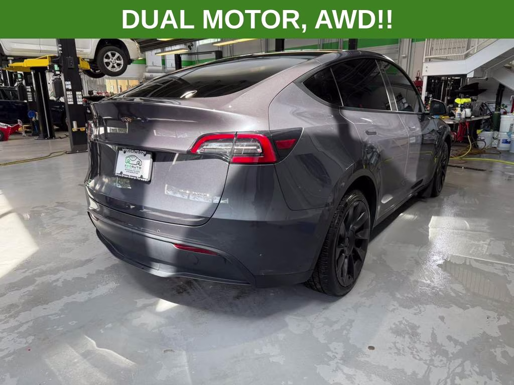 2021 Gray Tesla Model Y Long Range AWD SUV