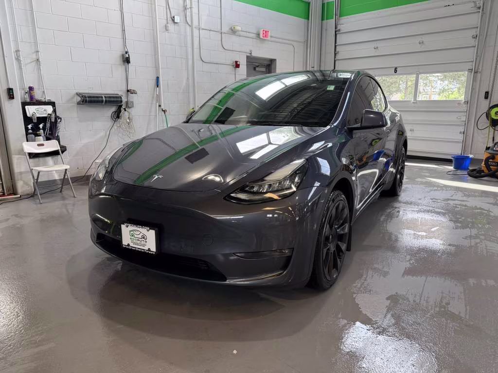 2021 Gray Tesla Model Y Long Range AWD SUV