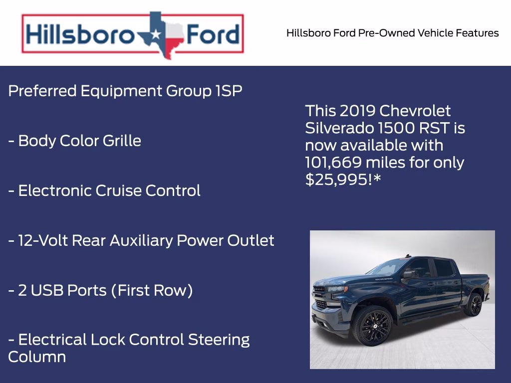 2019 Northsky Blue Metallic Chevrolet Silverado 1500 RST RWD Truck