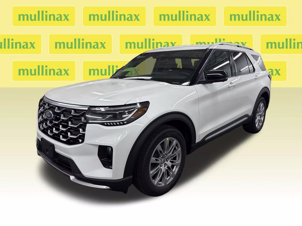 2026 STAR WHITE TRI-COAT Ford Explorer Platinum RWD SUV