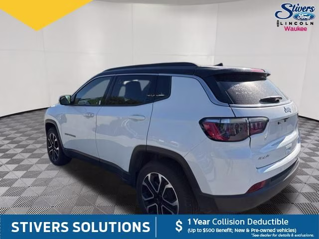 2024 Bright White Clearcoat Jeep Compass Limited 4X4 SUV