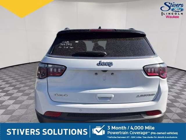 2024 Bright White Clearcoat Jeep Compass Limited 4X4 SUV