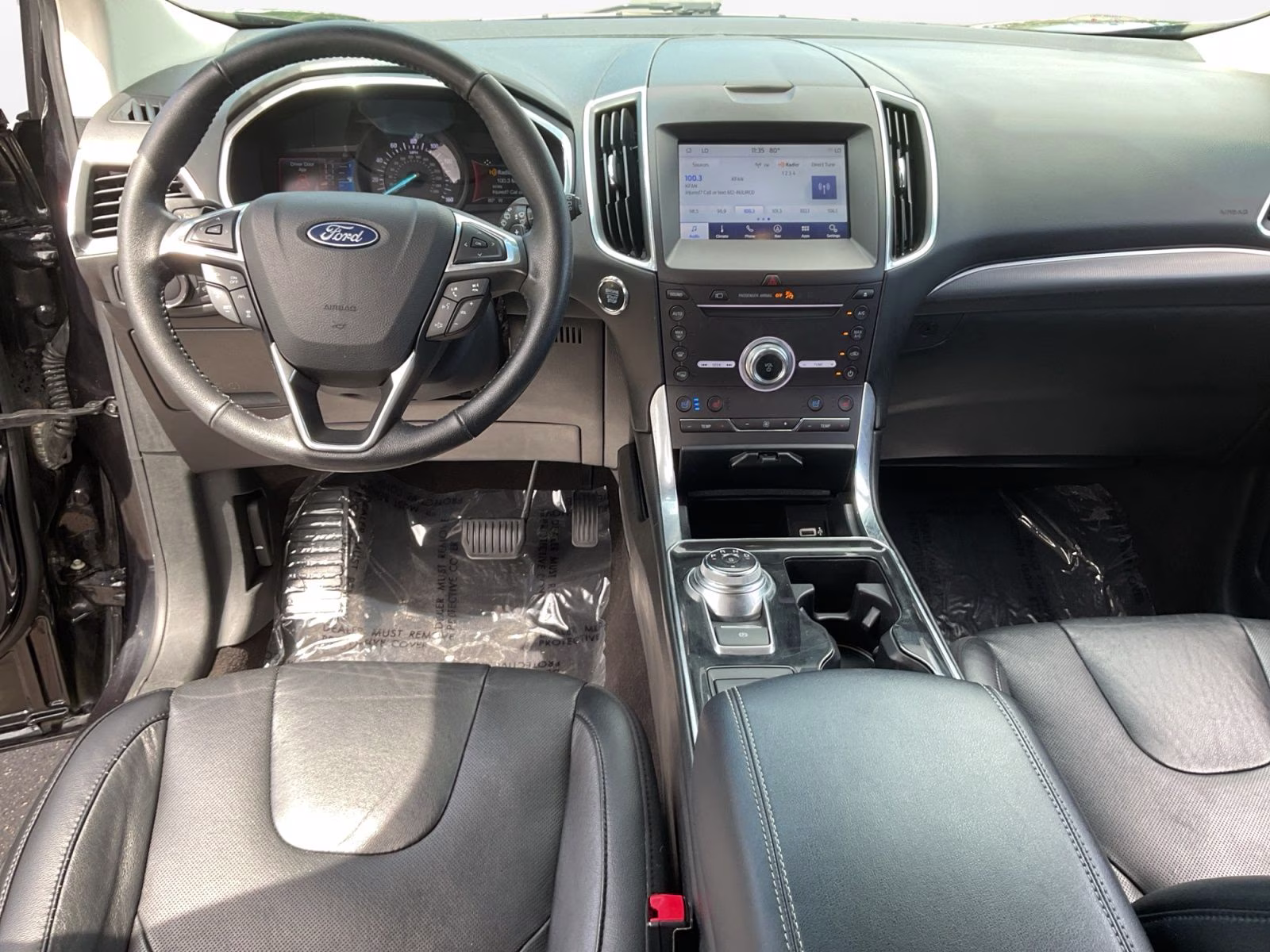 2019 Black Metallic Ford Edge Titanium AWD SUV