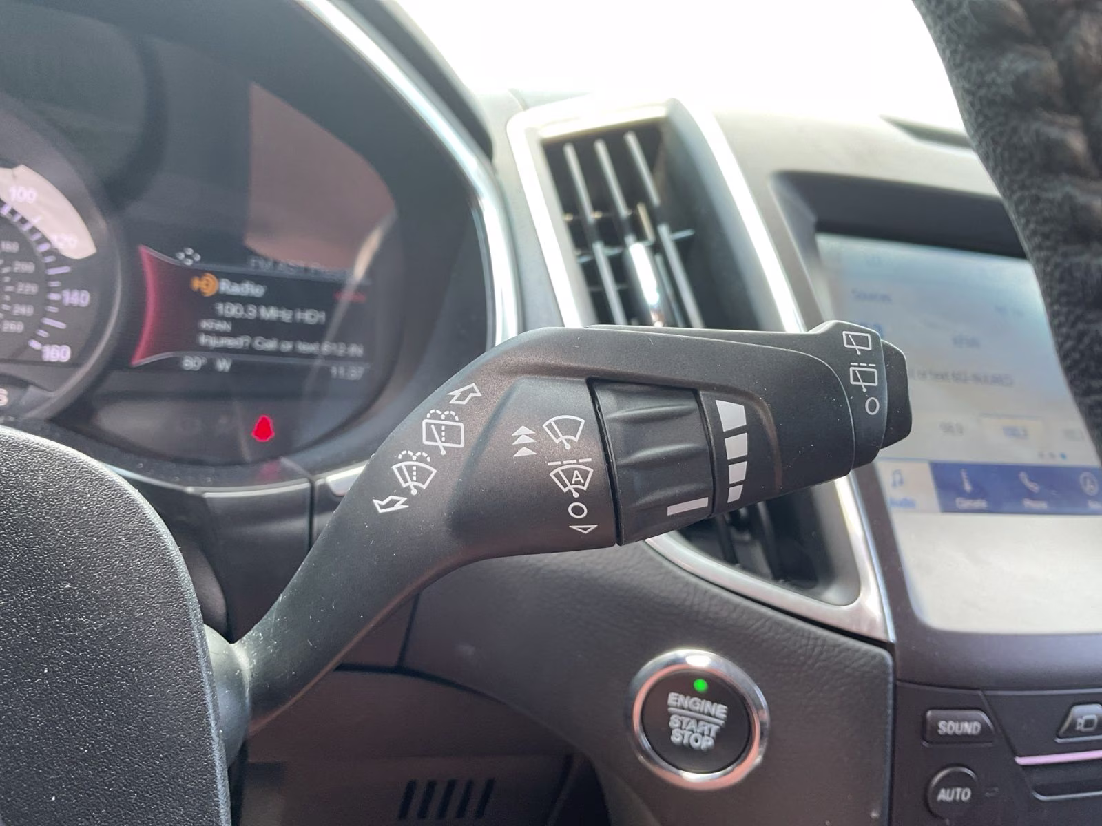 2019 Black Metallic Ford Edge Titanium AWD SUV