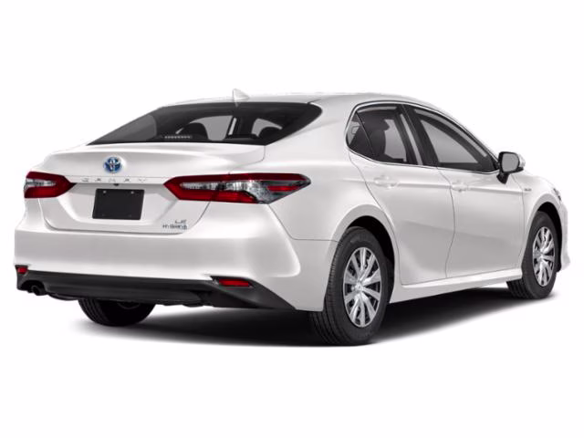 2022 White Toyota Camry Hybrid LE FWD Sedan