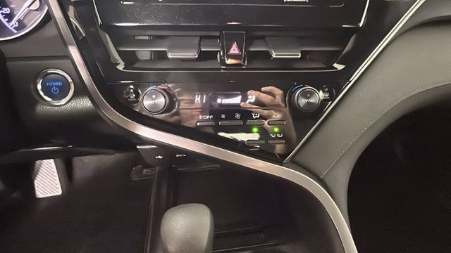 2022 White Toyota Camry Hybrid LE FWD Sedan