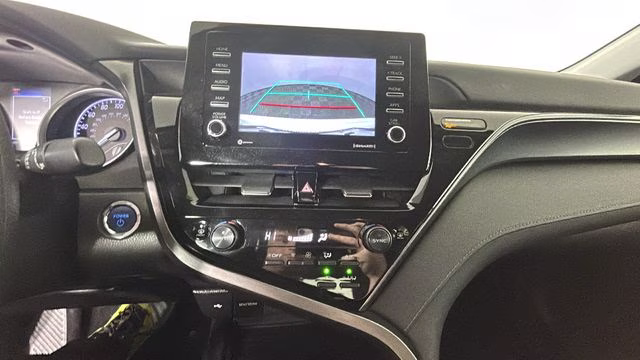 2022 White Toyota Camry Hybrid LE FWD Sedan