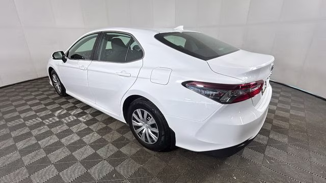 2022 White Toyota Camry Hybrid LE FWD Sedan