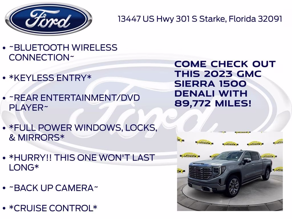 2023 Sterling Metallic GMC Sierra 1500 Denali 4X4 Truck