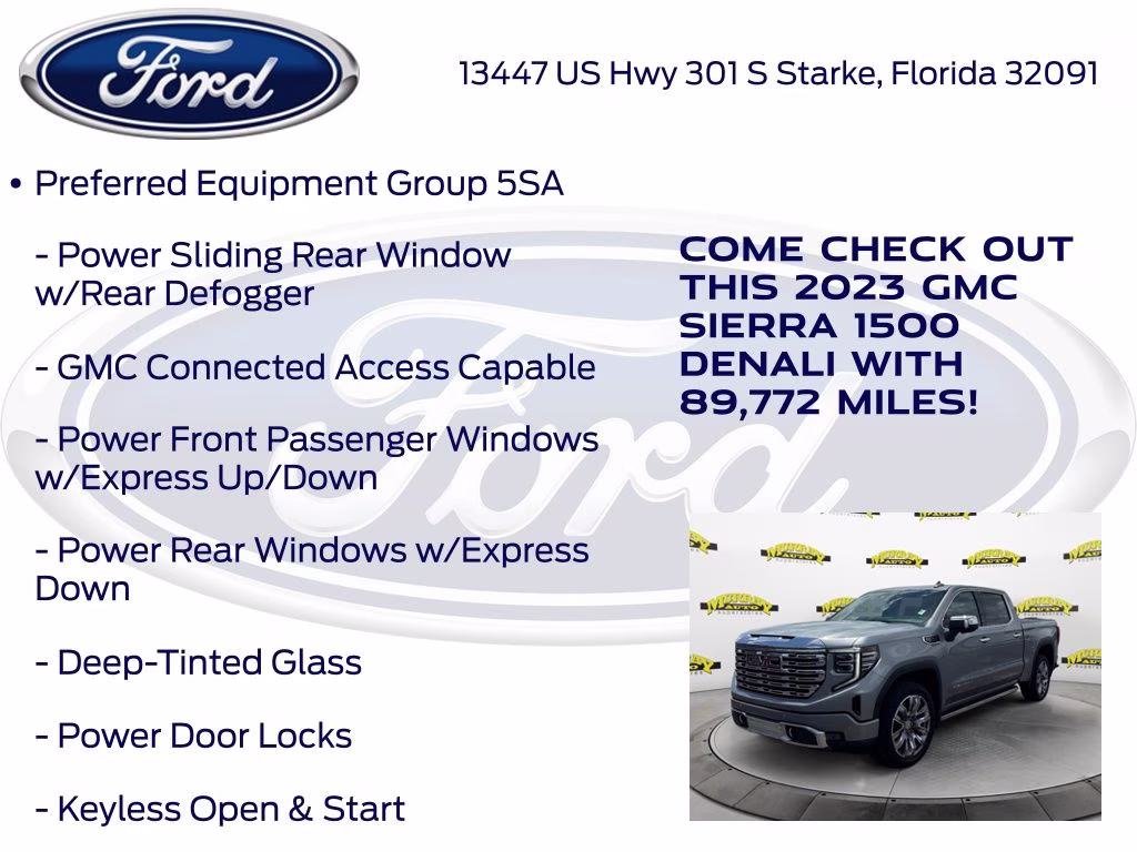 2023 Sterling Metallic GMC Sierra 1500 Denali 4X4 Truck