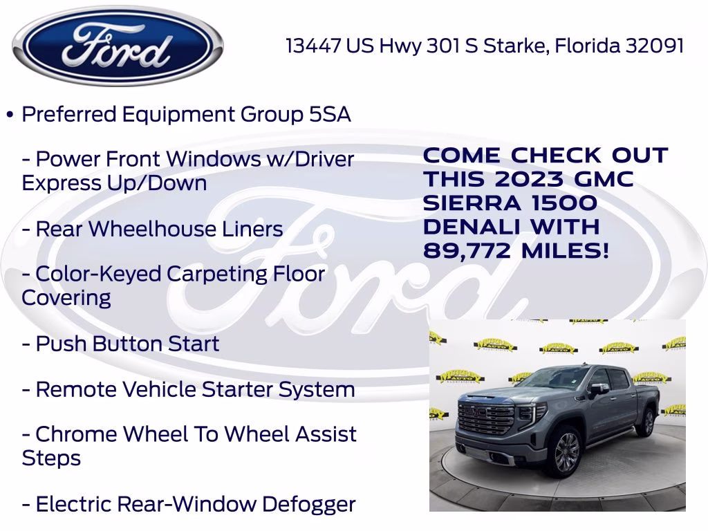 2023 Sterling Metallic GMC Sierra 1500 Denali 4X4 Truck