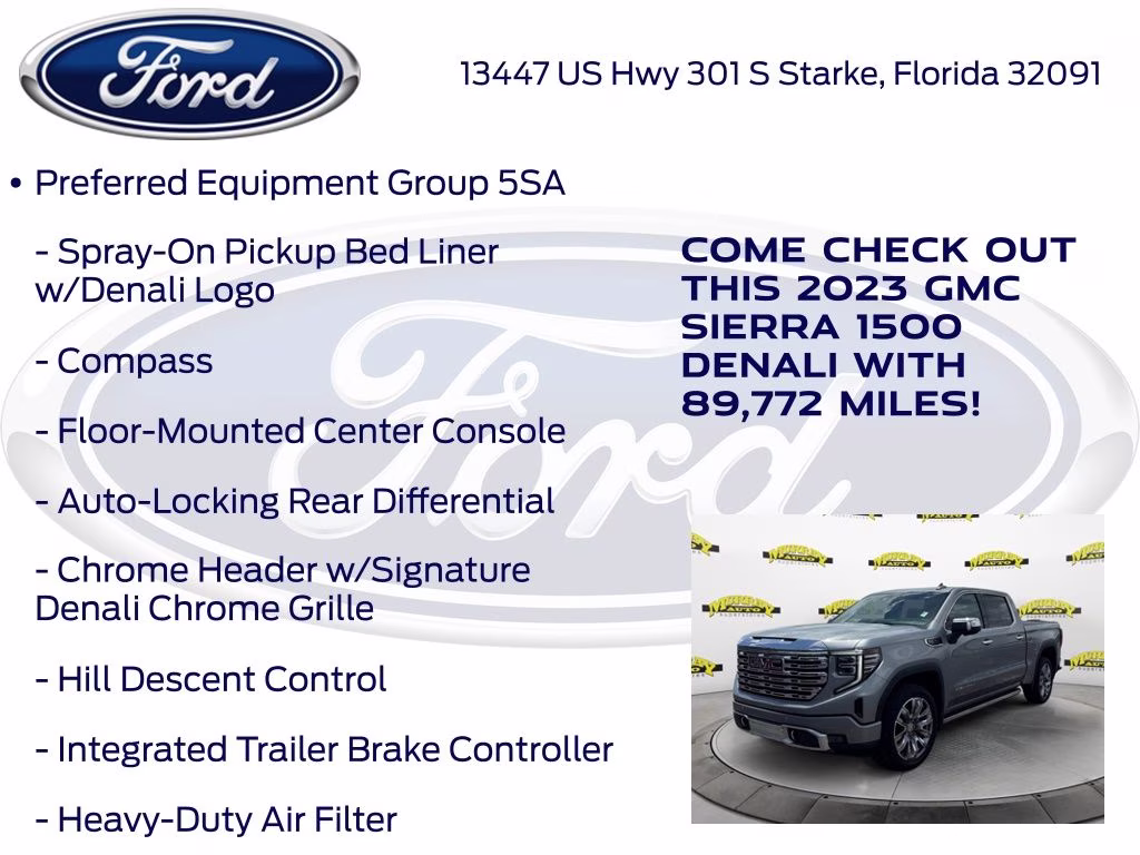 2023 Sterling Metallic GMC Sierra 1500 Denali 4X4 Truck