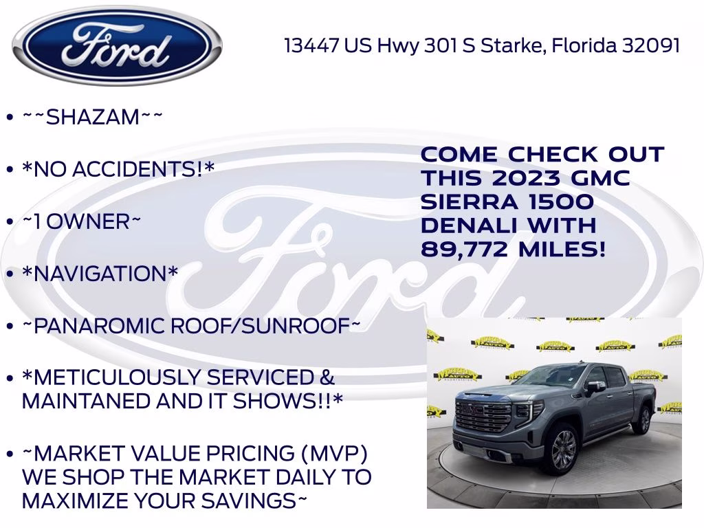 2023 Sterling Metallic GMC Sierra 1500 Denali 4X4 Truck