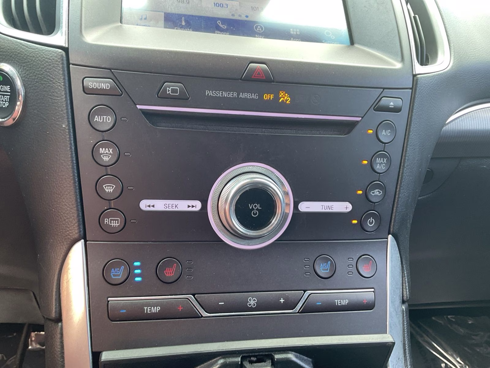 2019 Black Metallic Ford Edge Titanium AWD SUV