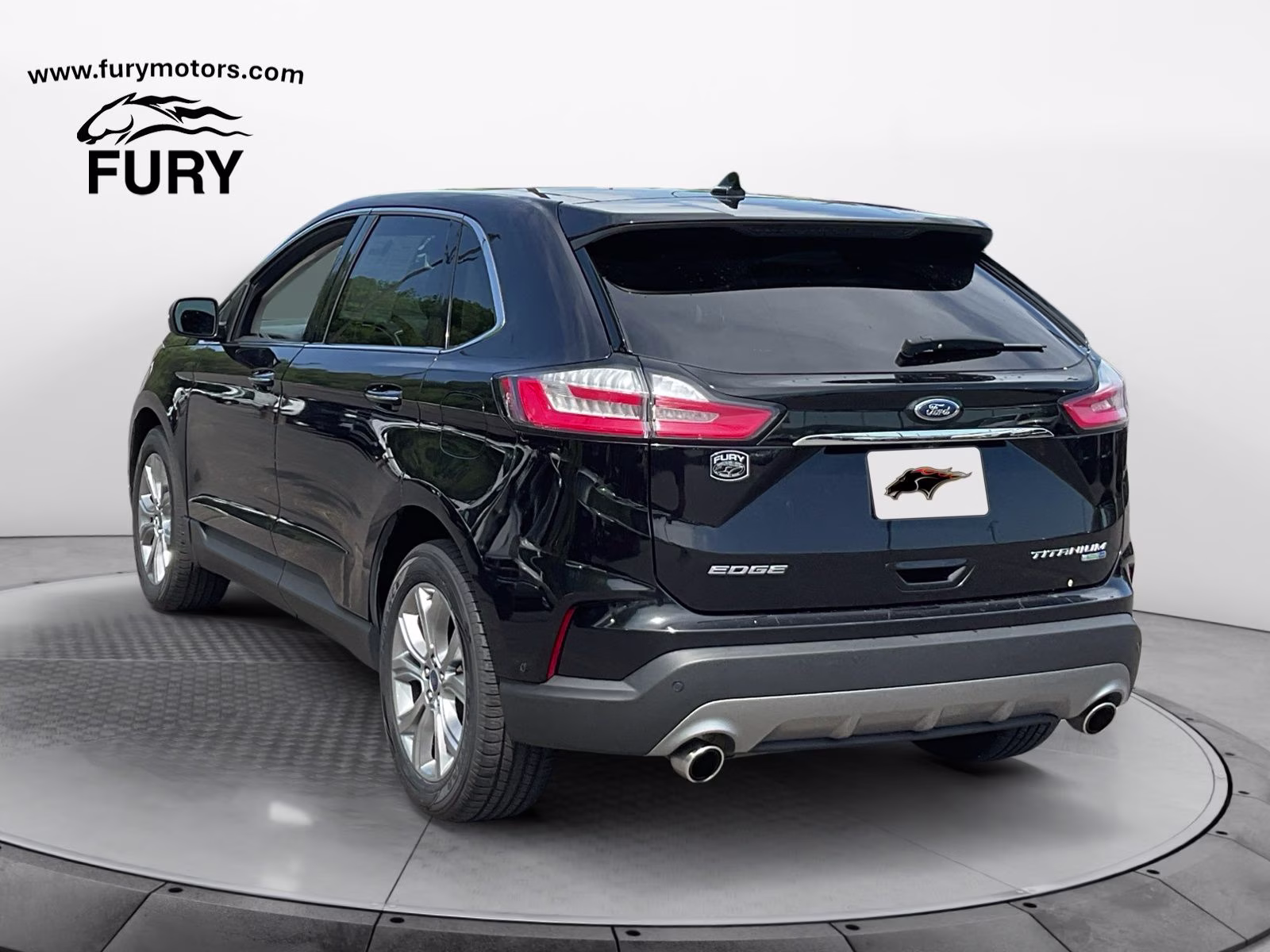2019 Black Metallic Ford Edge Titanium AWD SUV