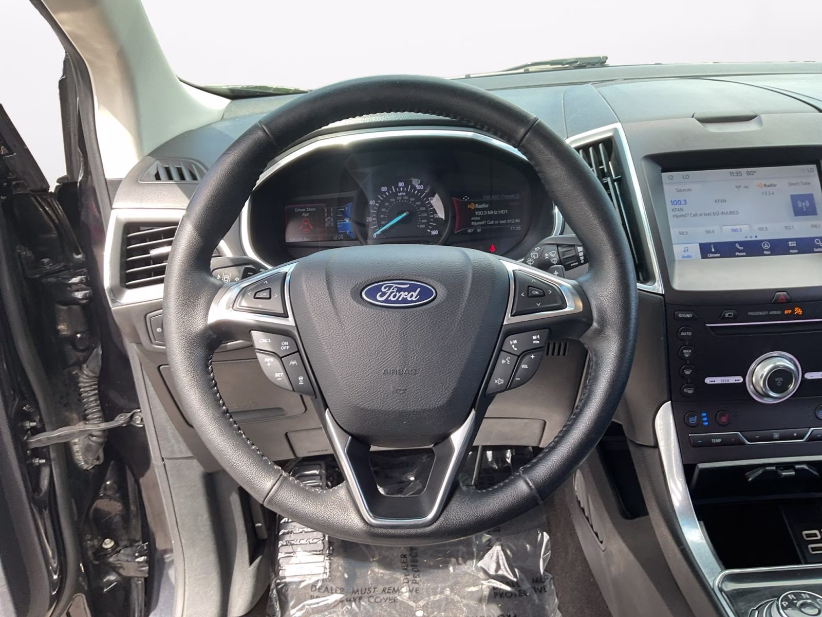 2019 Black Metallic Ford Edge Titanium AWD SUV