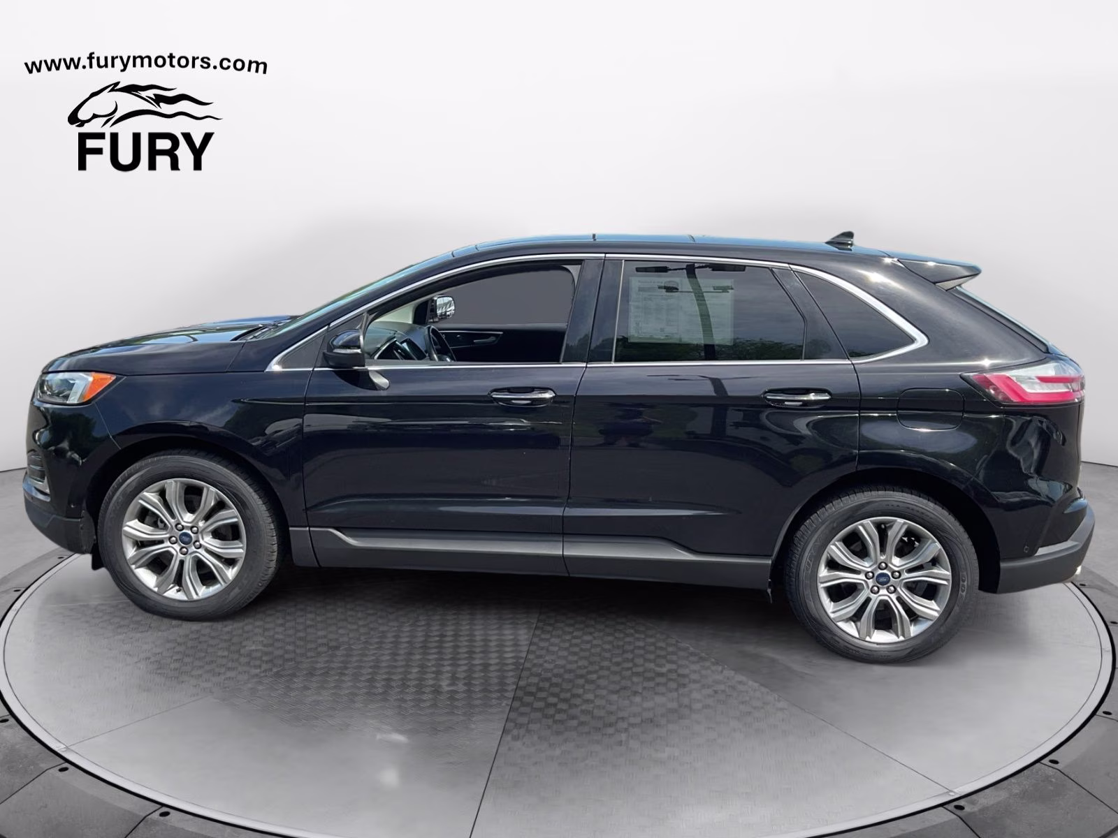 2019 Black Metallic Ford Edge Titanium AWD SUV