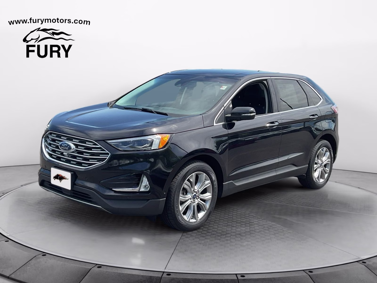 2019 Black Metallic Ford Edge Titanium AWD SUV
