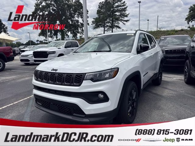 2026 Bright White Clearcoat Jeep Compass Latitude Altitude 4X4 SUV
