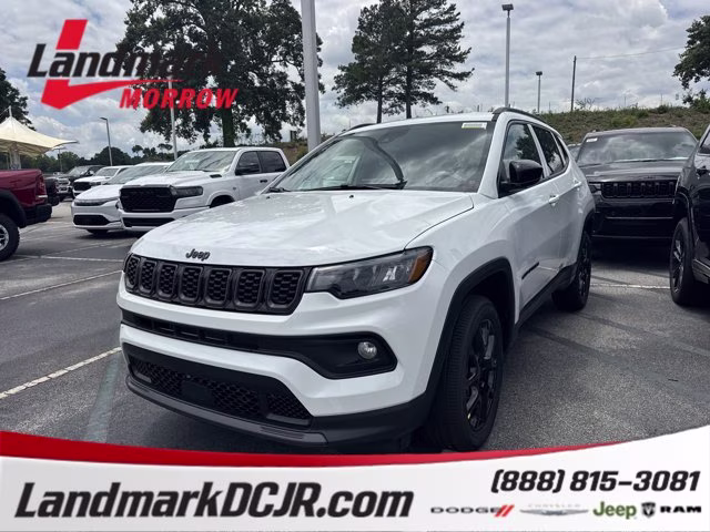2026 Bright White Clearcoat Jeep Compass Latitude Altitude 4X4 SUV