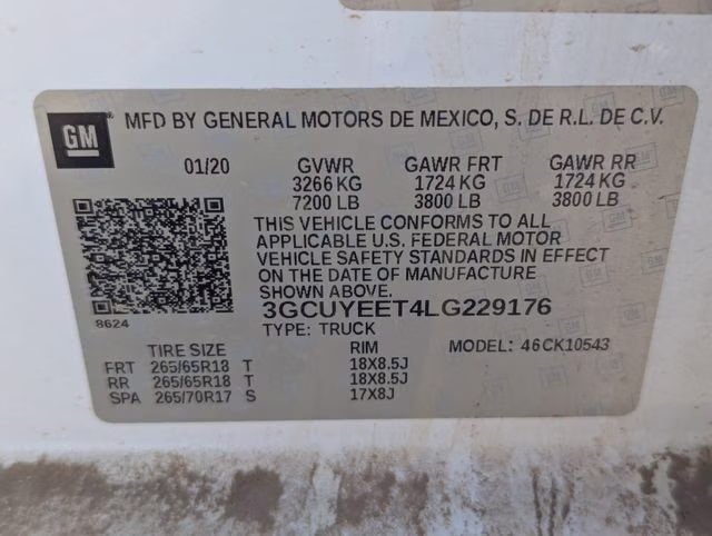 2020 Summit White Chevrolet Silverado 1500 RST 4X4 Truck