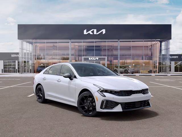 2026 White Kia K5 GT-Line Sedan