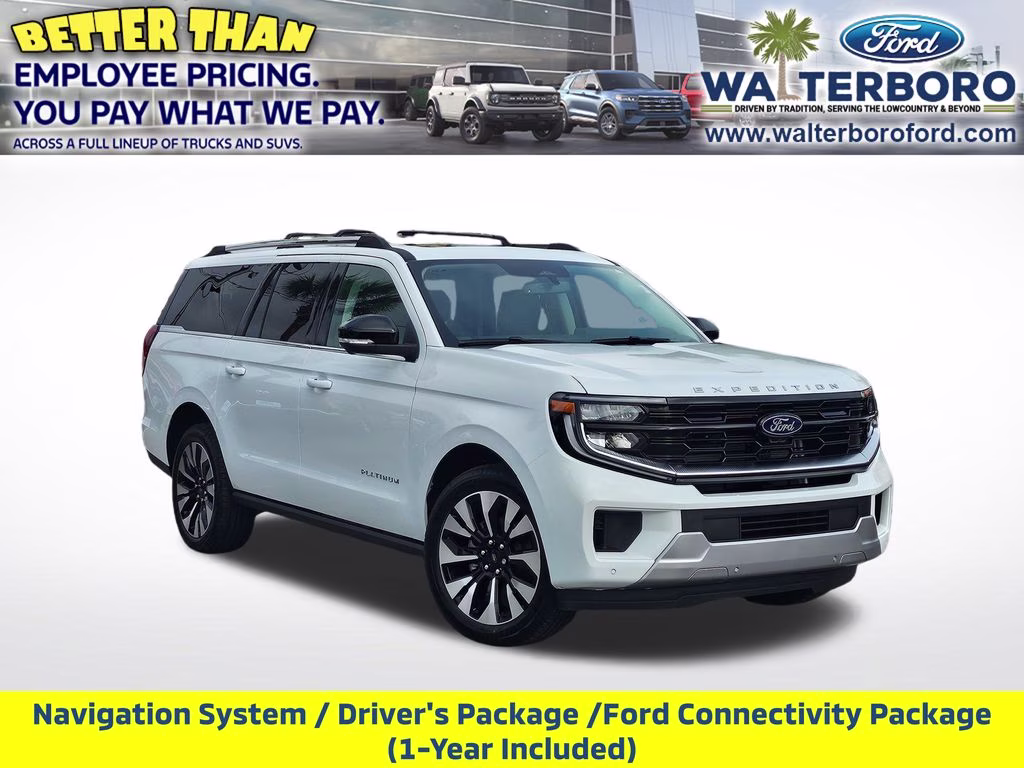 2026 Oxford White Ford Expedition Max Platinum 4X4 SUV