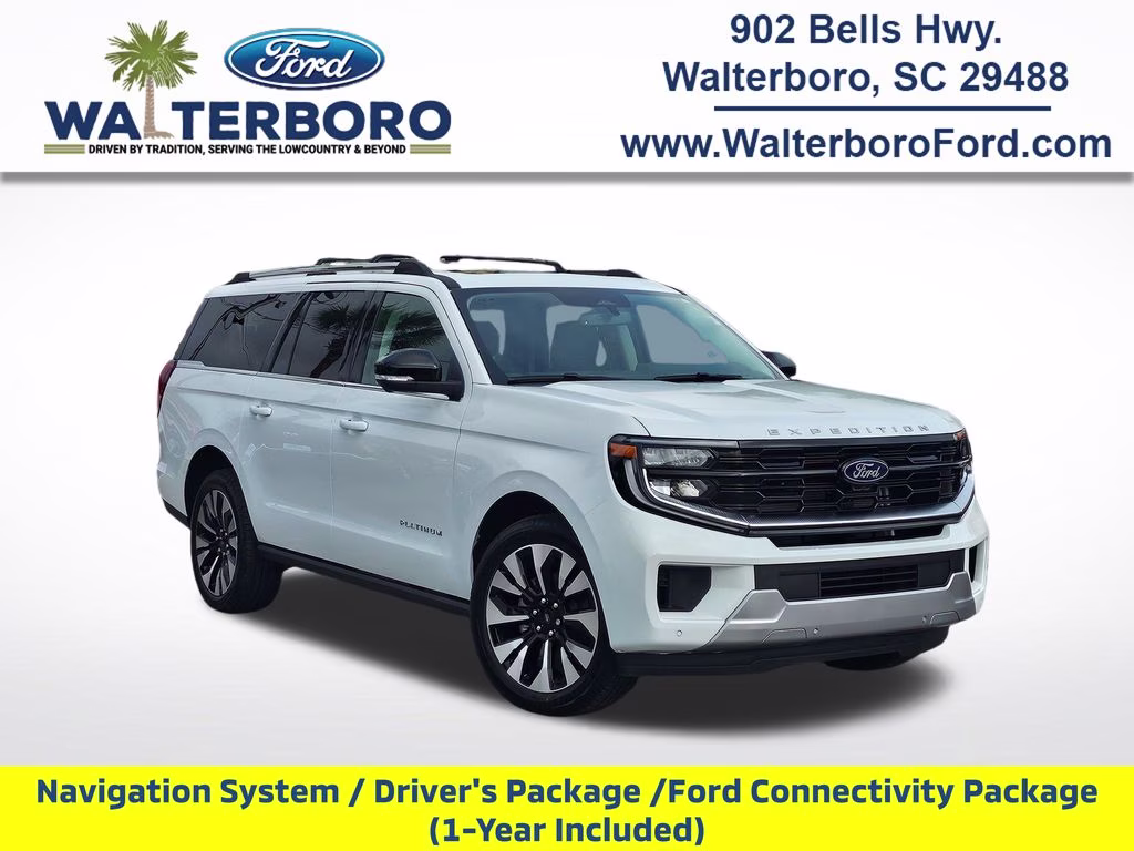 2026 Oxford White Ford Expedition Max Platinum 4X4 SUV