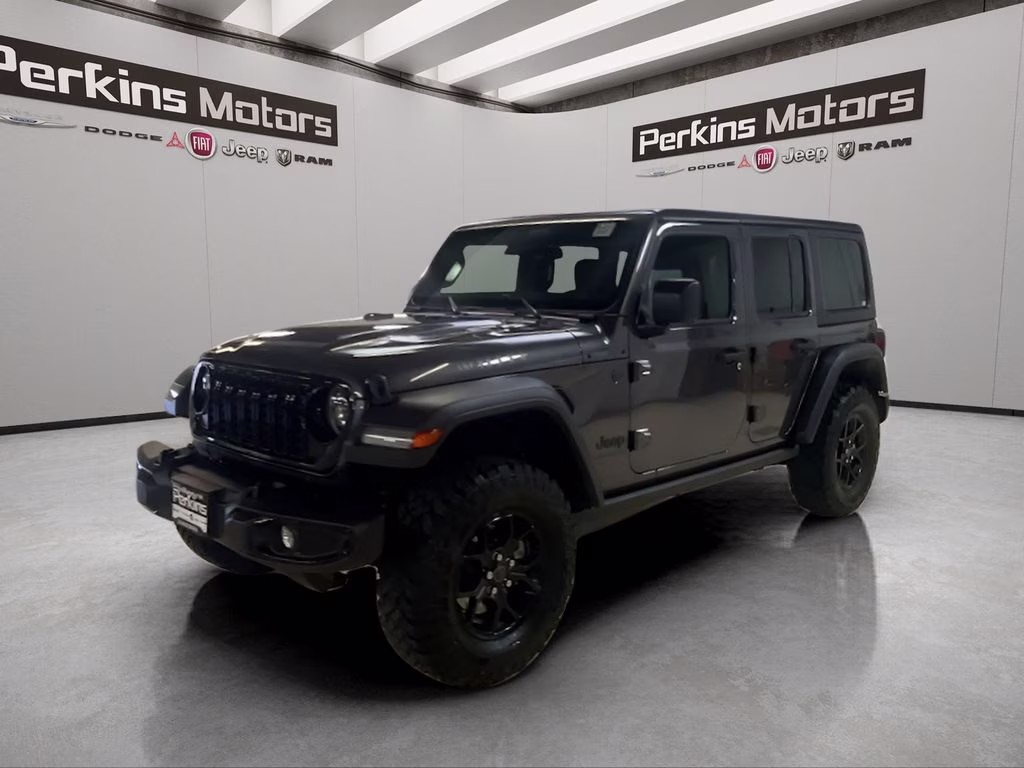2026 Granite Crystal Metallic Clearcoat Jeep Wrangler Willys 4X4 SUV